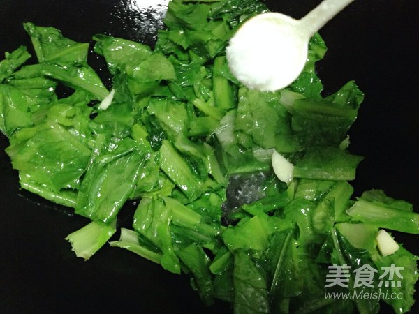 蒜炒油麥菜的做法-家常味炒菜譜