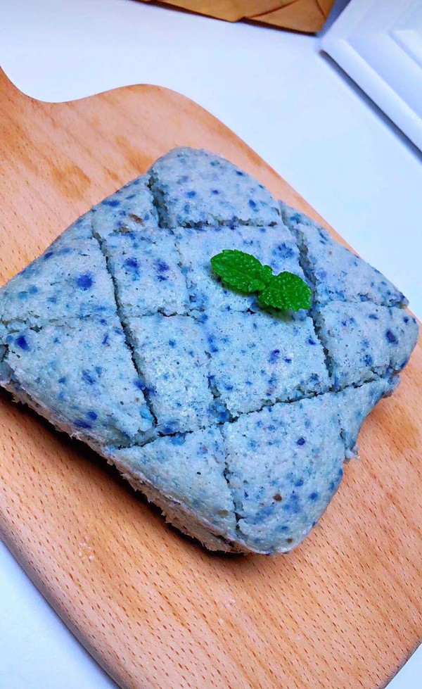 紫甘藍山藥蒸糕的做法-家常味蒸菜譜