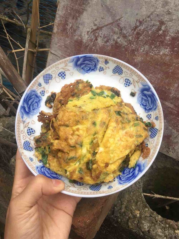 蔥花煎蛋的做法-家常味煎菜譜