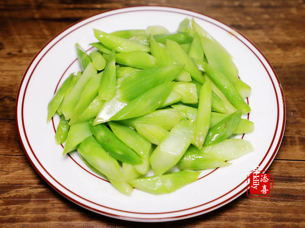 綠色開工便當——萵筍雙炒的做法-家常味炒菜譜