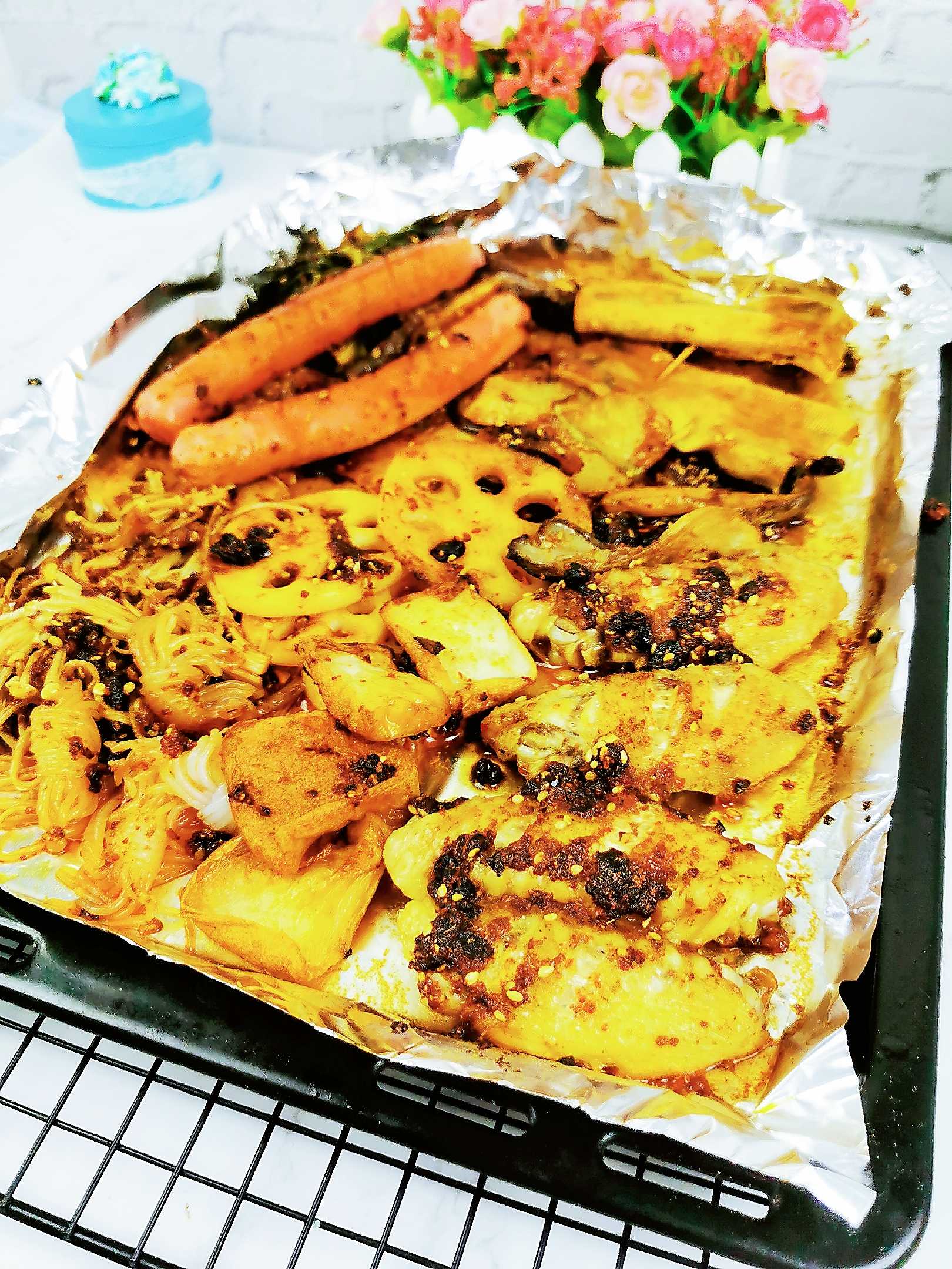 宵夜燒烤拼盤的做法-香辣味烤菜譜-易網健康養生網 宵夜燒烤拼盤的做法-香辣味烤菜譜