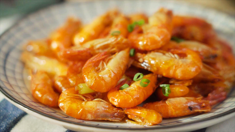 油爆河蝦【孔老師教做菜】的做法-酸甜味炒菜譜