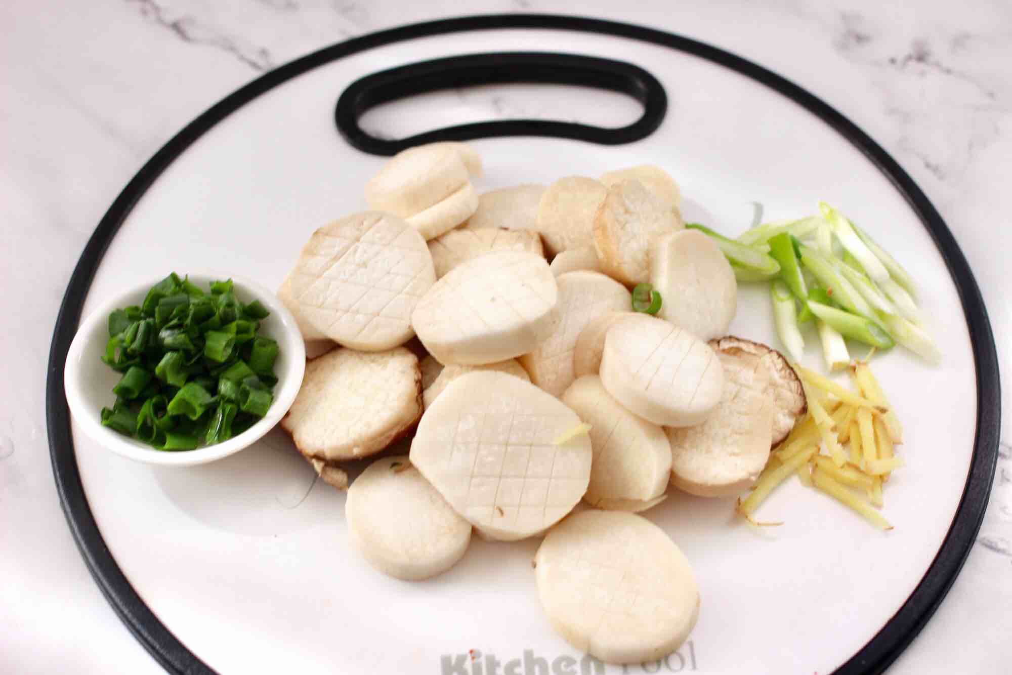 杏鮑菇扇貝花肉煲的做法-家常味燉菜譜