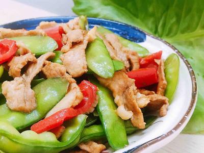 荷蘭豆炒肉片的做法-咸鮮味炒菜譜
