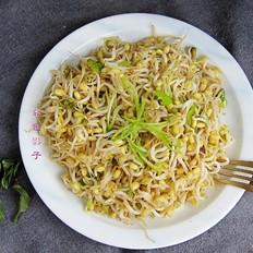 自家發(fā)的綠豆芽的做法-家常味炒菜譜