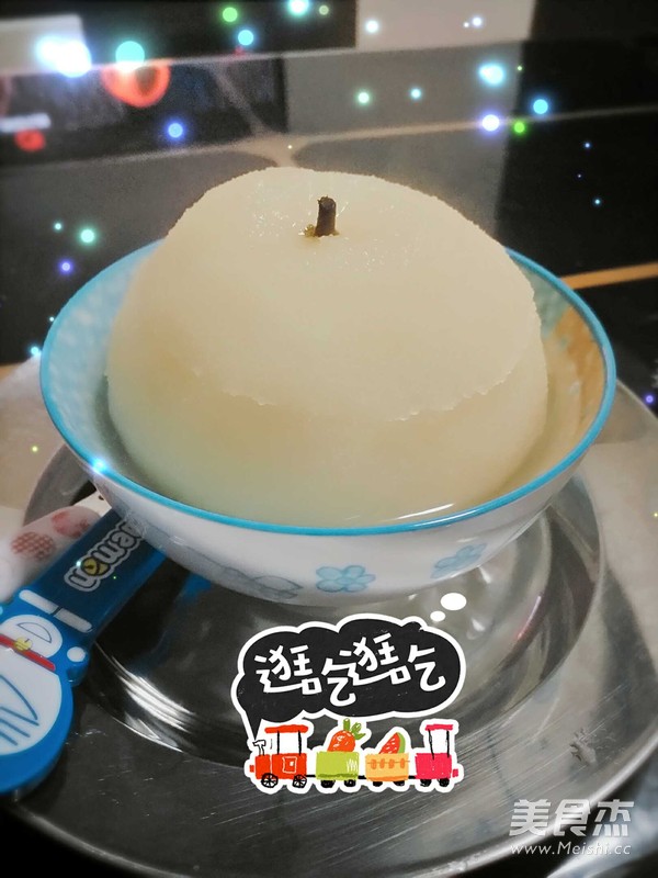 冰糖川貝蒸秋梨的做法-甜味蒸菜譜-易網健康養生網 冰糖川貝蒸秋梨的做法-甜味蒸菜譜