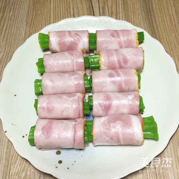 秋葵培根卷的做法-家常味煎菜譜