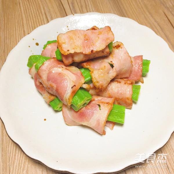 秋葵培根卷的做法-家常味煎菜譜