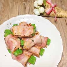 秋葵培根卷的做法-家常味煎菜譜