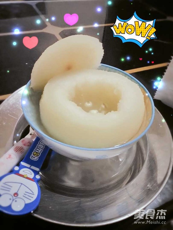 冰糖川貝蒸秋梨的做法-甜味蒸菜譜-易網健康養生網 冰糖川貝蒸秋梨的做法-甜味蒸菜譜