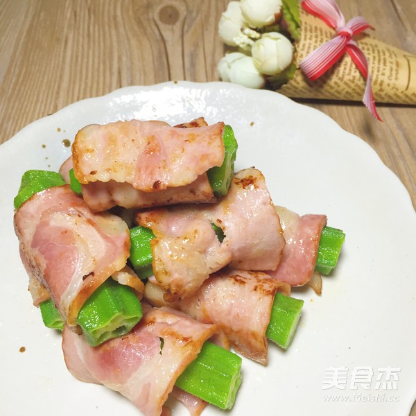秋葵培根卷的做法-家常味煎菜譜