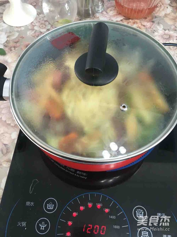 韓國年糕芝士火鍋的做法-咖喱味燉菜譜