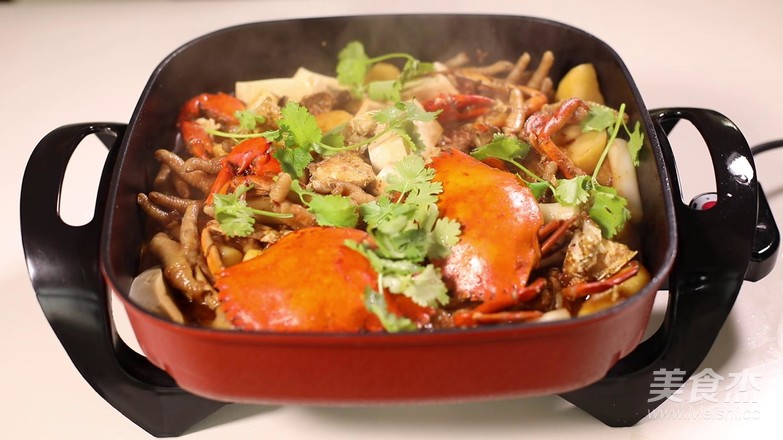 電鍋肉蟹煲的做法-咸鮮味煮菜譜
