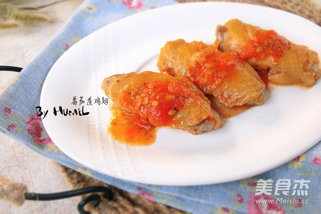 番茄煮雞翅的做法-家常味煮菜譜