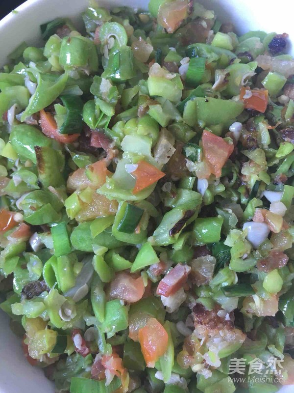 豬肉炒四季豆丁的做法-家常味炒菜譜