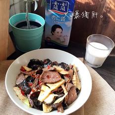 火爆豬肝的做法-香辣味炒菜譜