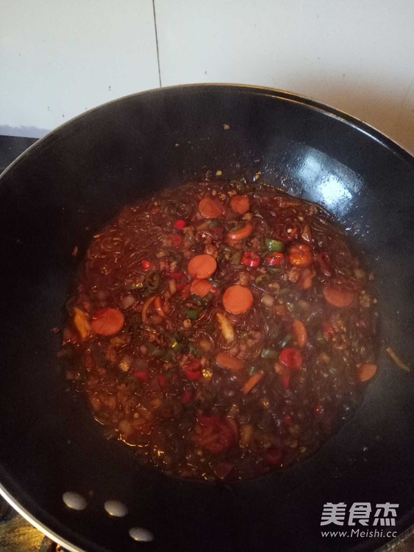 肉沫粉絲的做法-家常味燒菜譜