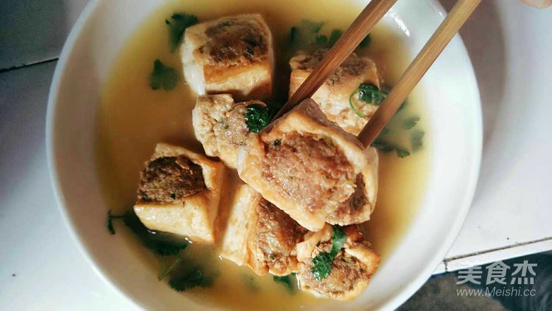 豆腐盒子的做法-蔥香味煲菜譜