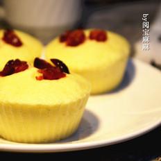 好吃不上火的蔓越莓蒸蛋糕的做法-甜味蒸菜譜