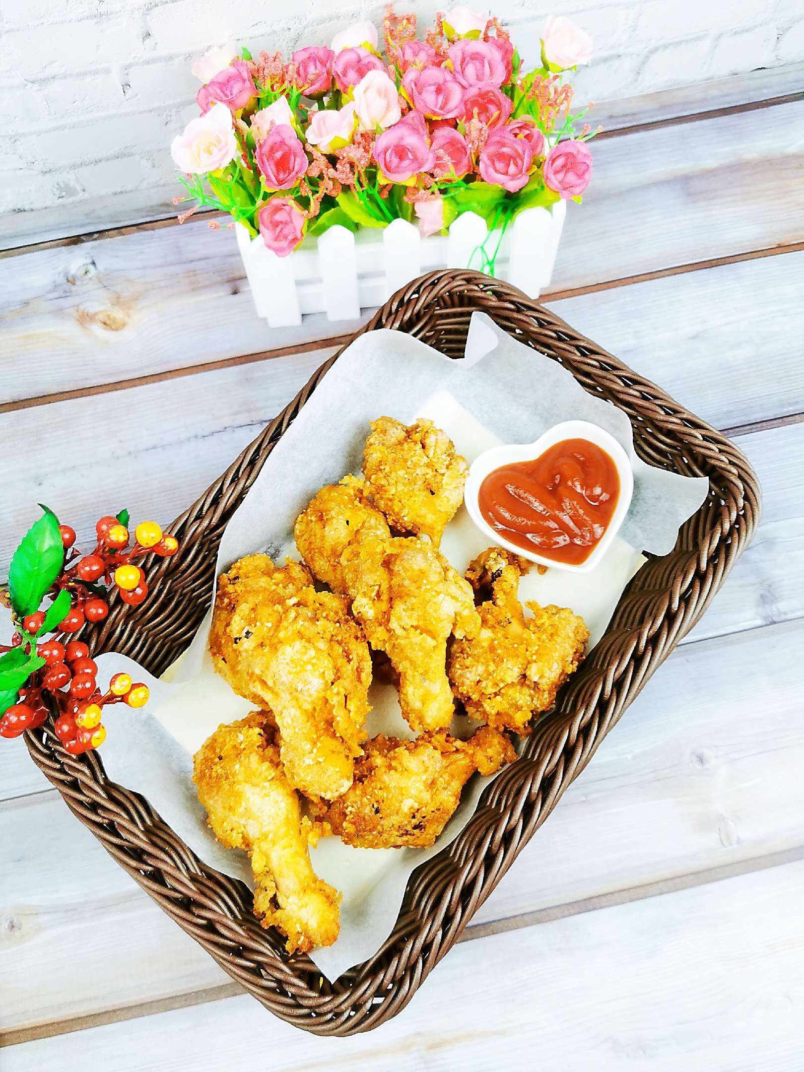 蒜香炸雞腿的做法-咸鮮味炸菜譜