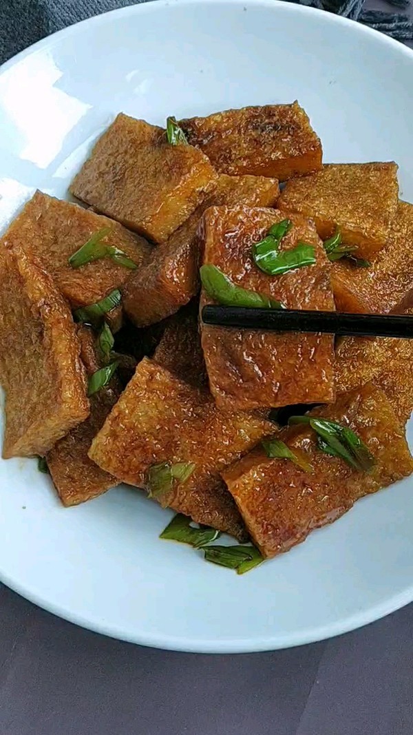 醬汁煎千葉豆腐的做法-醬香味煎菜譜