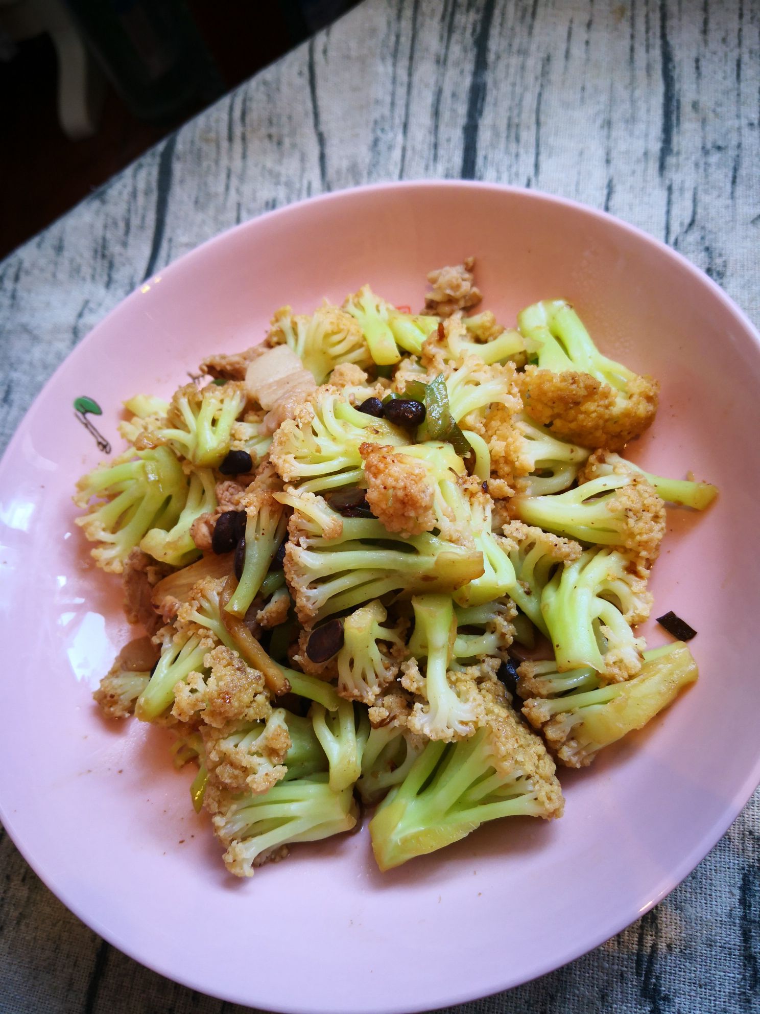 豆豉菜花的做法-家常味炒菜譜