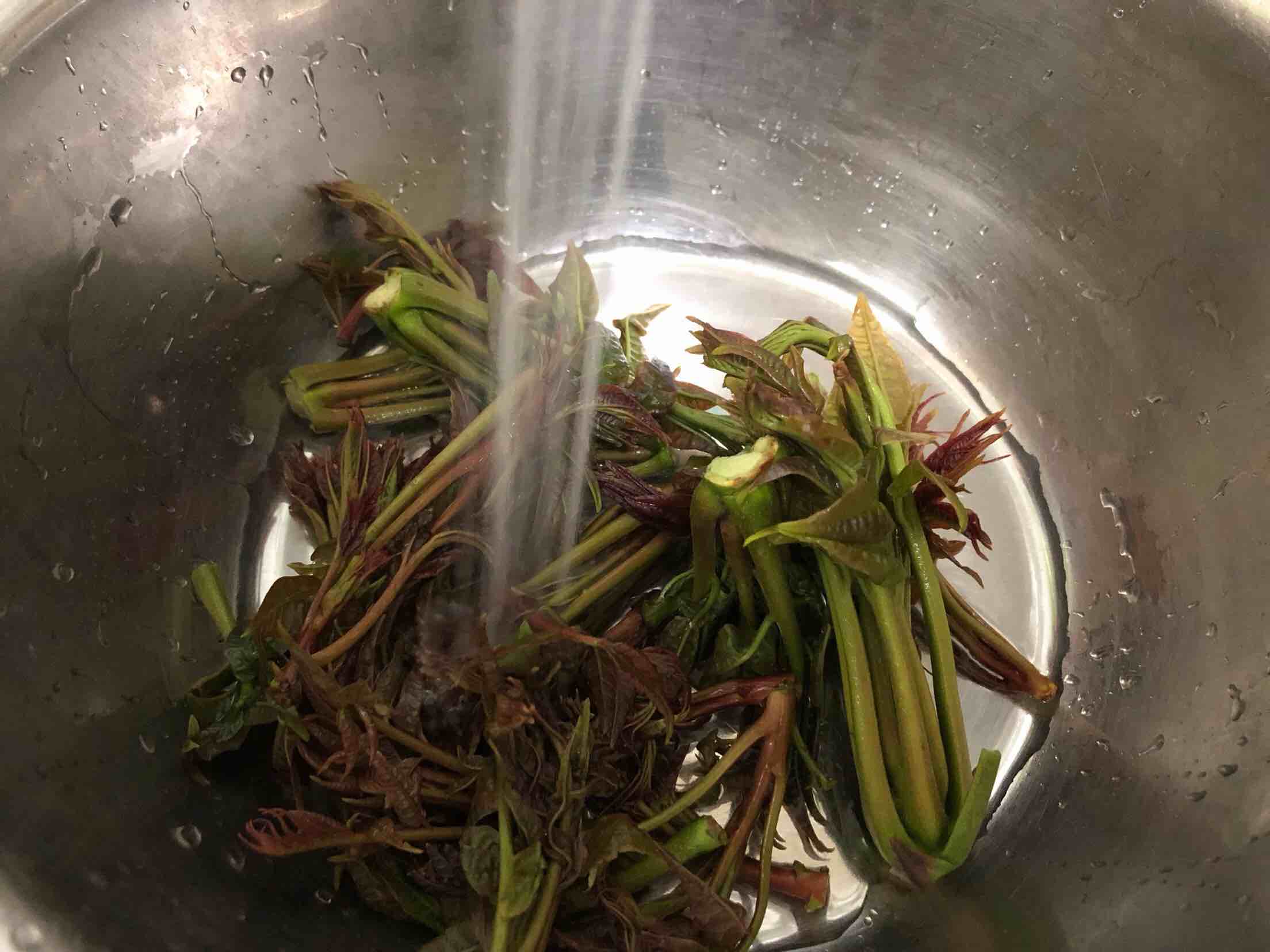 香椿頭炒雞蛋的做法-家常味炒菜譜