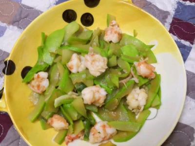 角瓜蝦仁的做法-家常味炒菜譜