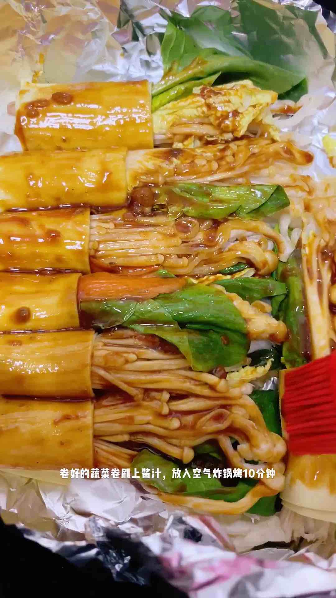 燒烤豆皮蔬菜卷的做法-咸鮮味烤菜譜-易網健康養生網 燒烤豆皮蔬菜卷的做法-咸鮮味烤菜譜