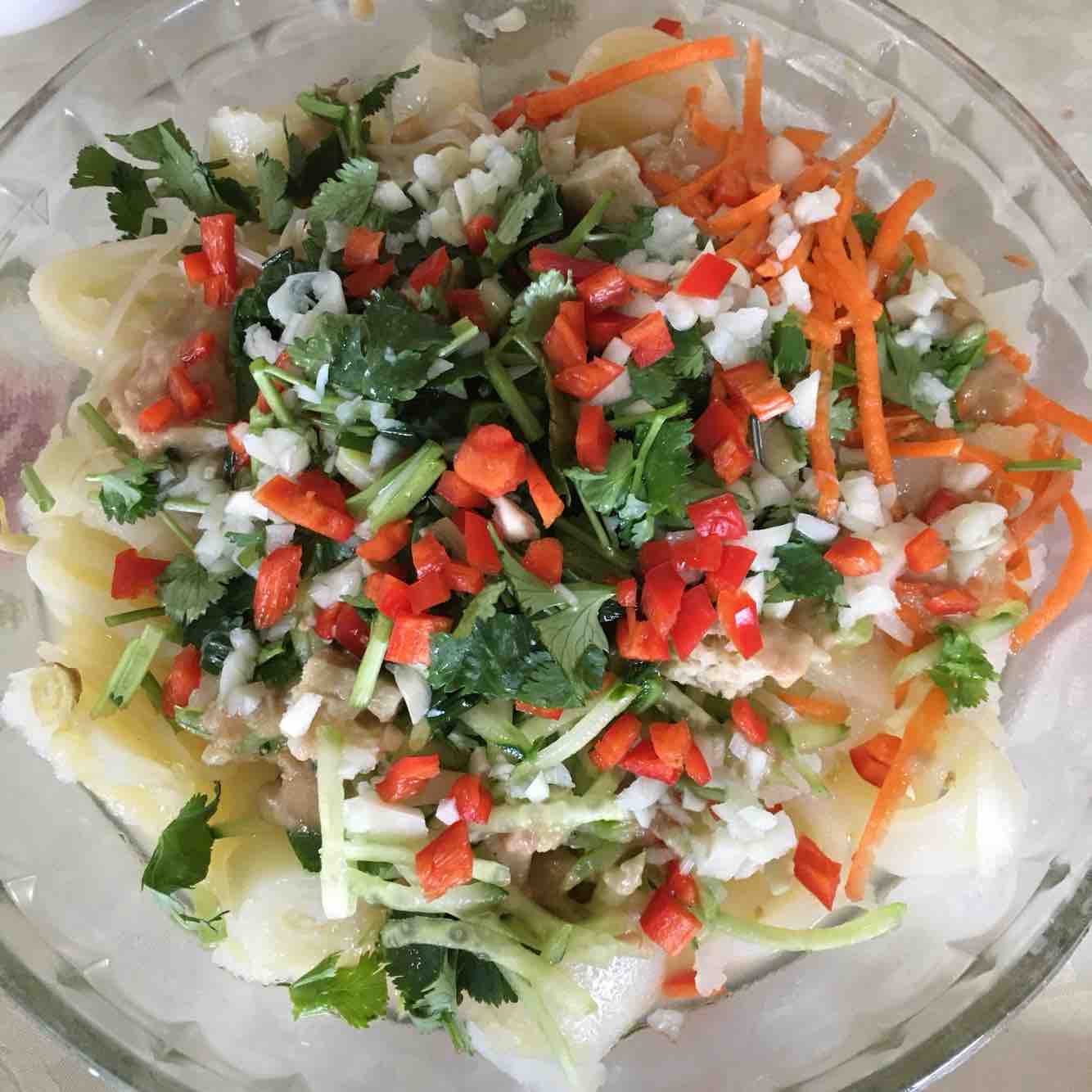 自制涼皮的做法-蒜香味蒸菜譜