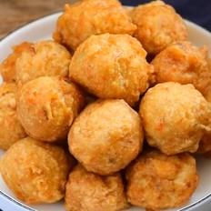 干炸鮮肉魚丸子的做法-咸鮮味炸菜譜