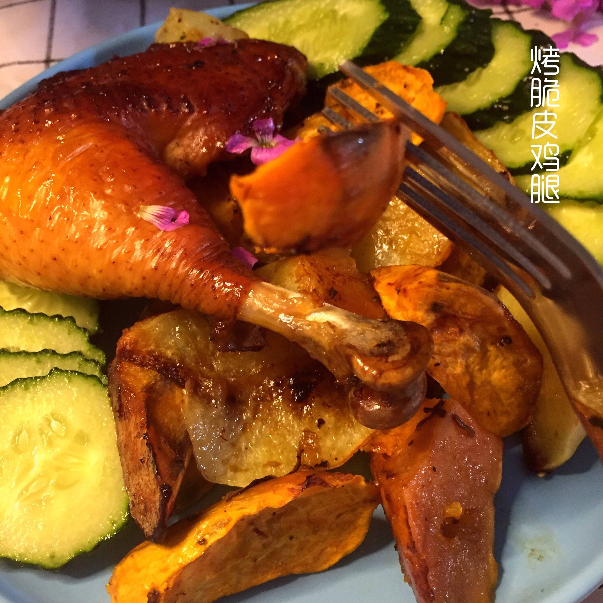 快手烤箱菜集合之烤脆皮雞腿(含薯塊)的做法-家常味烤菜譜-易網健康養生網 快手烤箱菜集合之烤脆皮雞腿(含薯塊)的做法-家常味烤菜譜