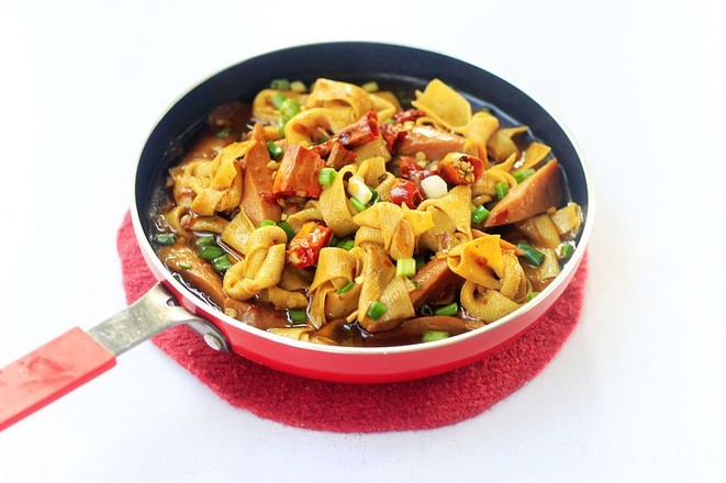 香辣千張結的做法-家常味燒菜譜