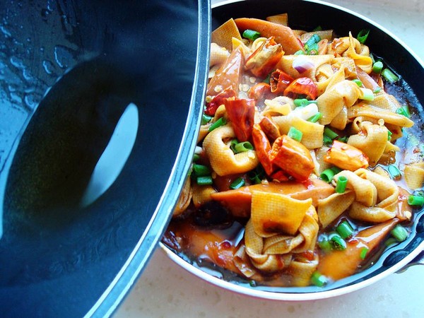 香辣千張結的做法-家常味燒菜譜