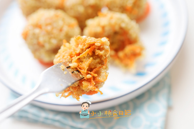 10個月以上輔食胡蘿卜藜麥肉丸的做法-家常味蒸菜譜
