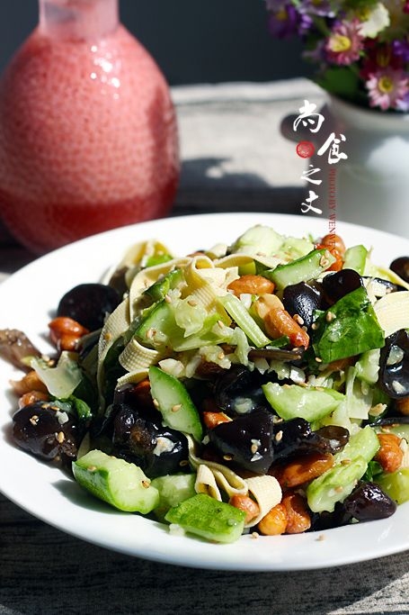 干豆腐素雜拌的做法-酸甜味拌菜譜