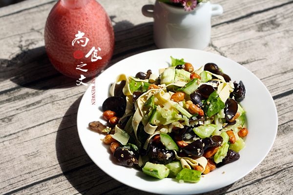 干豆腐素雜拌的做法-酸甜味拌菜譜