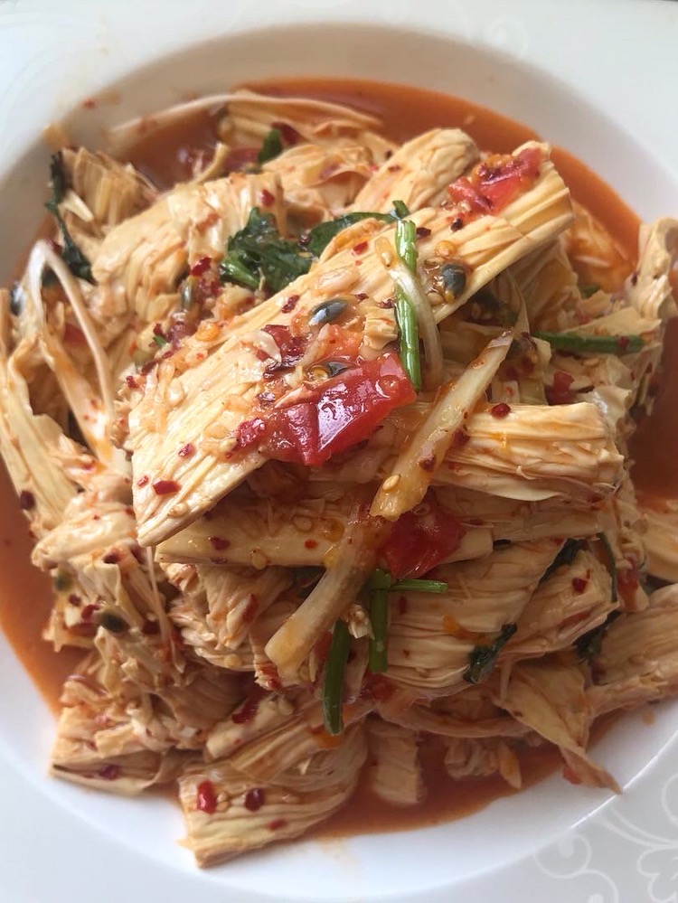 百香涼拌腐竹的做法-酸辣味拌菜譜