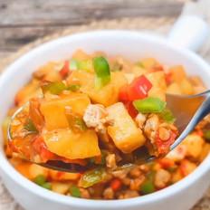 土豆燴肉末的做法-咸鮮味炒菜譜