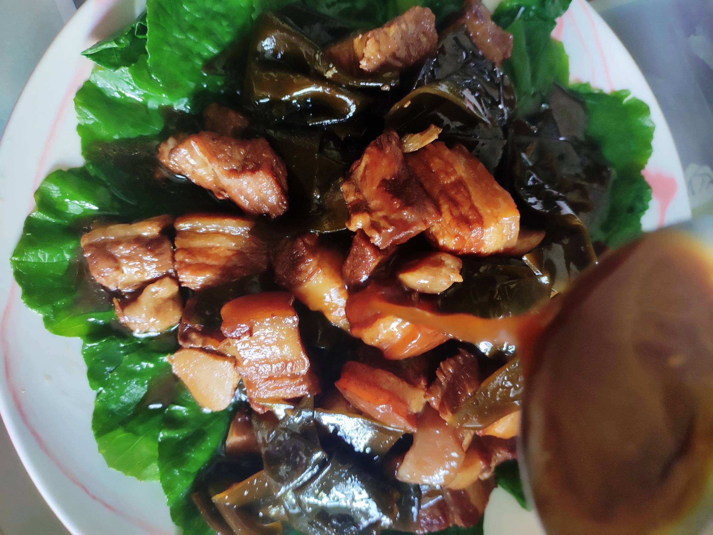 紅燒肉燉海帶的做法-咸鮮味燉菜譜