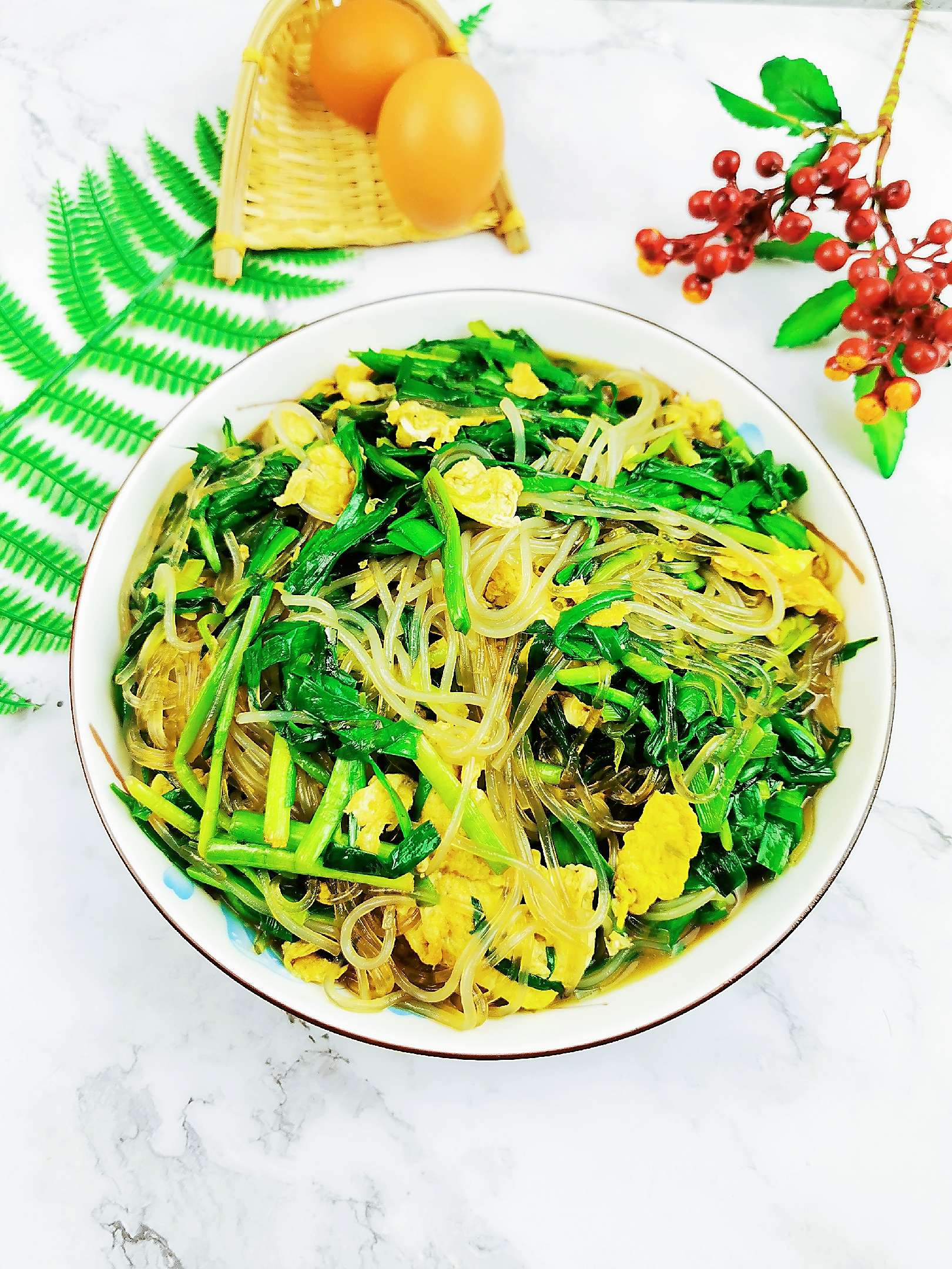 韭菜雞蛋炒粉絲的做法-家常味炒菜譜