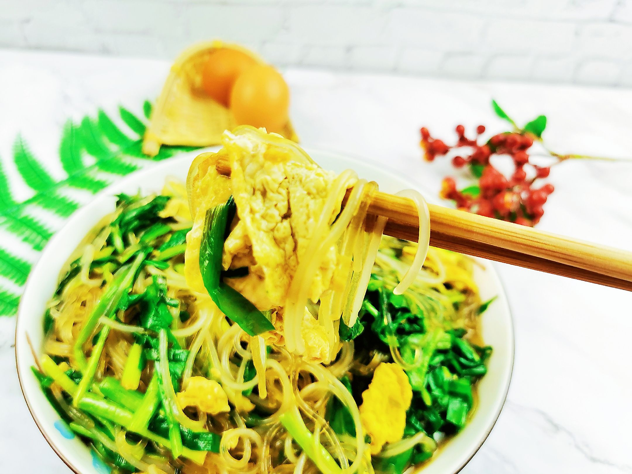 韭菜雞蛋炒粉絲的做法-家常味炒菜譜