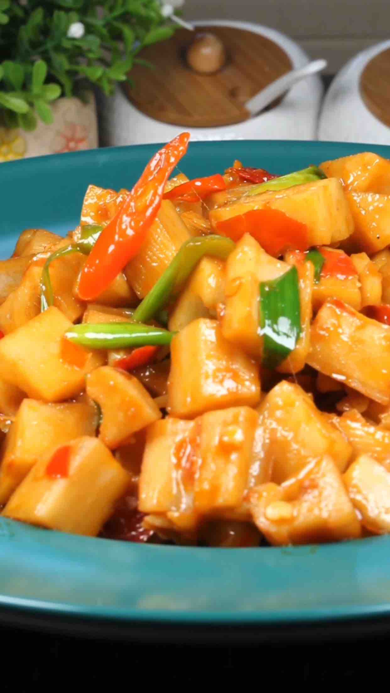 辣炒藕丁的做法-香辣味炒菜譜