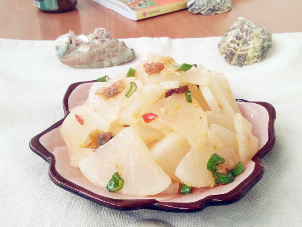 蝦仁花蛤醬拌白蘿卜的做法-咸鮮味拌菜譜-易網健康養生網 蝦仁花蛤醬拌白蘿卜的做法-咸鮮味拌菜譜
