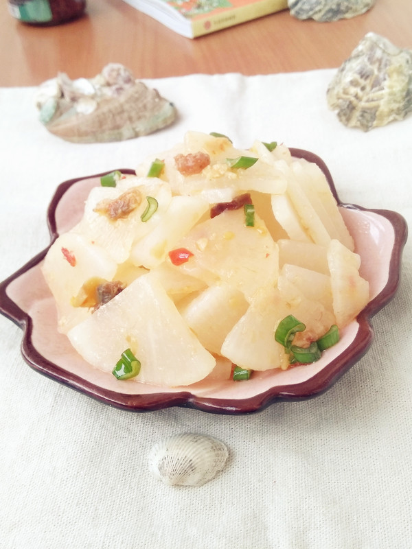 蝦仁花蛤醬拌白蘿卜的做法-咸鮮味拌菜譜-易網健康養生網 蝦仁花蛤醬拌白蘿卜的做法-咸鮮味拌菜譜