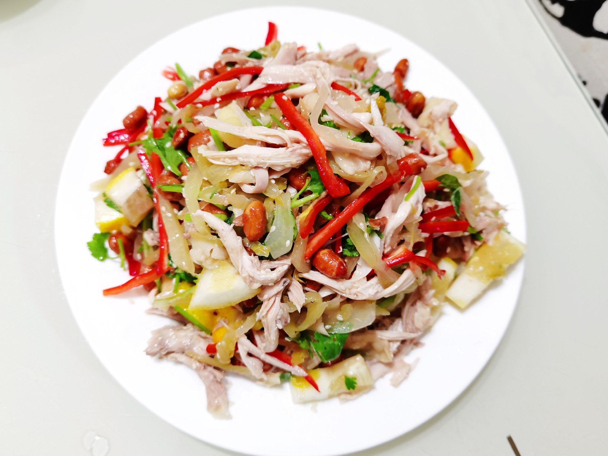 檸檬手撕雞（少油少鹽美味不減?。┑淖龇?咸鮮味拌菜譜