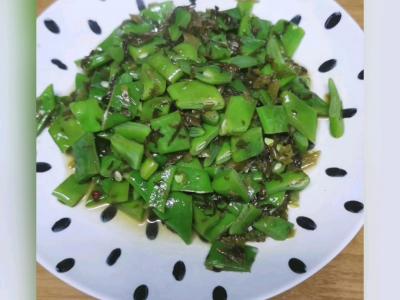 咸菜炒豆角的做法-家常味炒菜譜