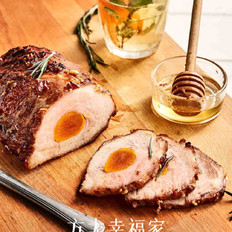 咸蛋叉燒肉的做法-家常味烤菜譜