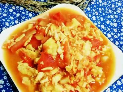 鵝蛋炒番茄的做法-咸鮮味炒菜譜