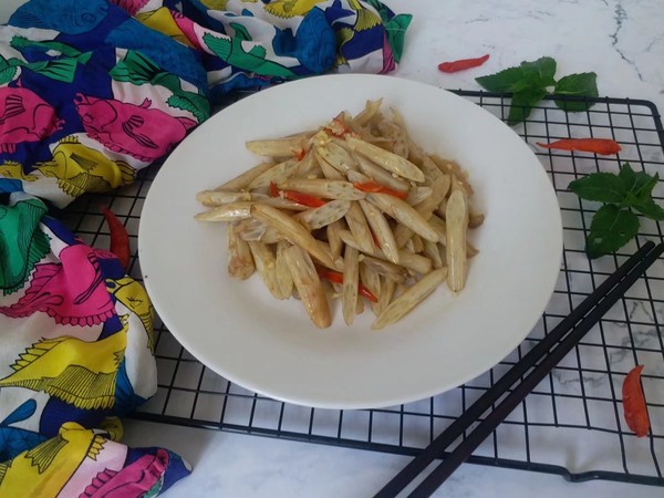 香辣藕帶的做法-香辣味炒菜譜